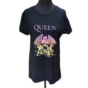 Women’s Queen T-shirt Queen’s Crest Freddie Mercury Brian May Roger Taylor XL